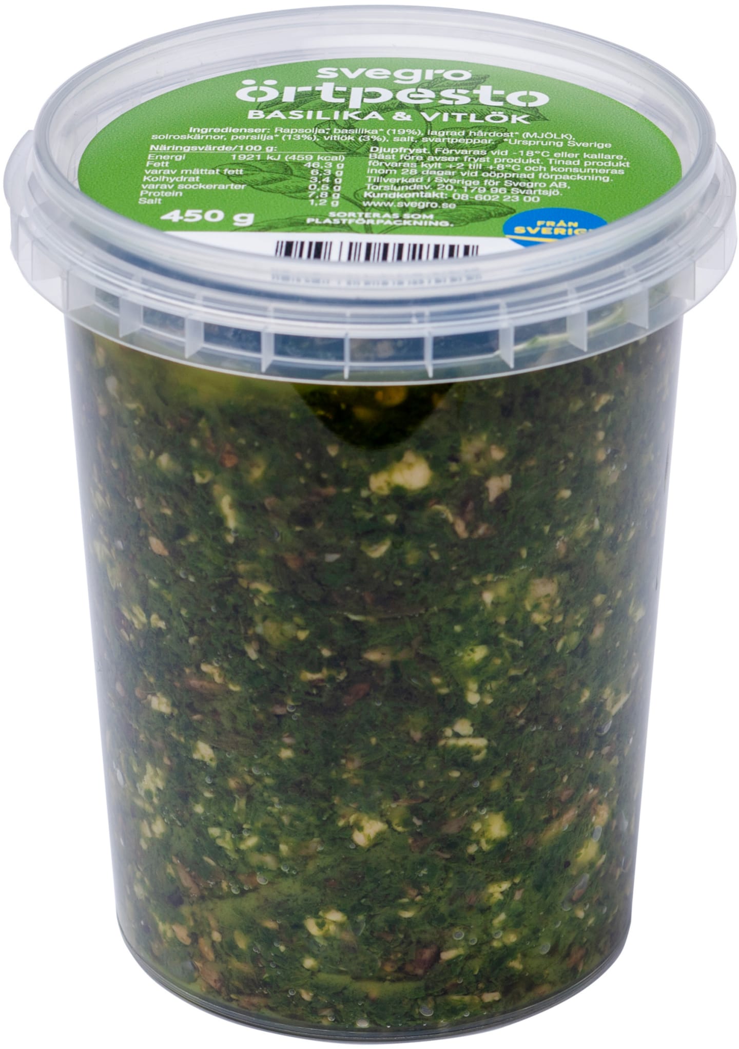 Örtpesto Basilika Vitlök 450g