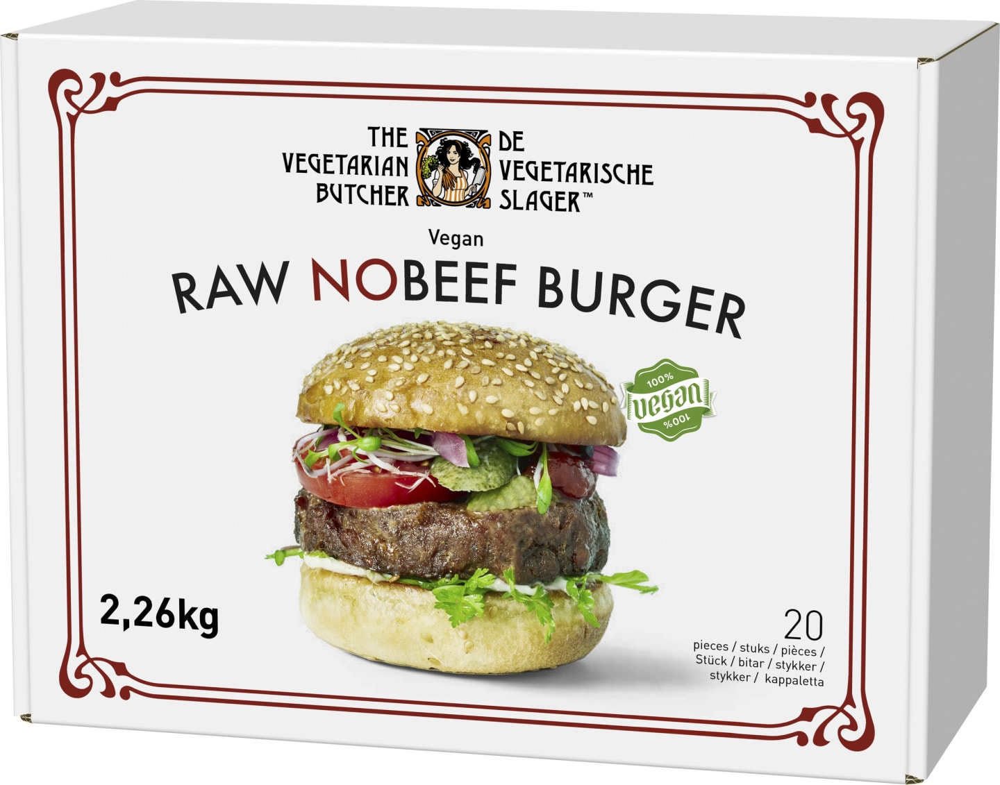Raw No Beef Burger vegoburgare 113g - Bild 1 av 1