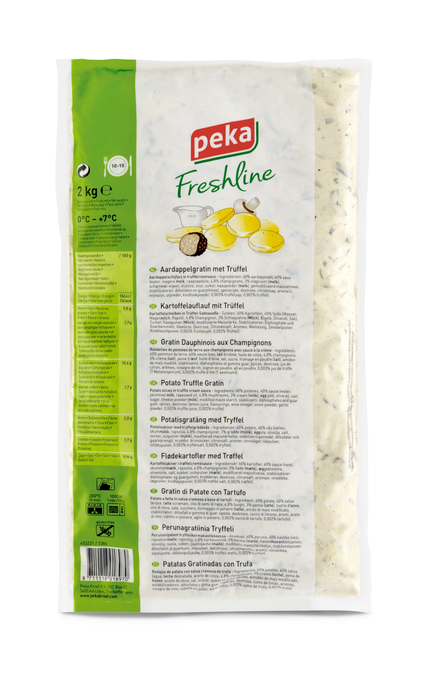 Potatisgratäng med tryffel 2kg - Bild 1 av 3