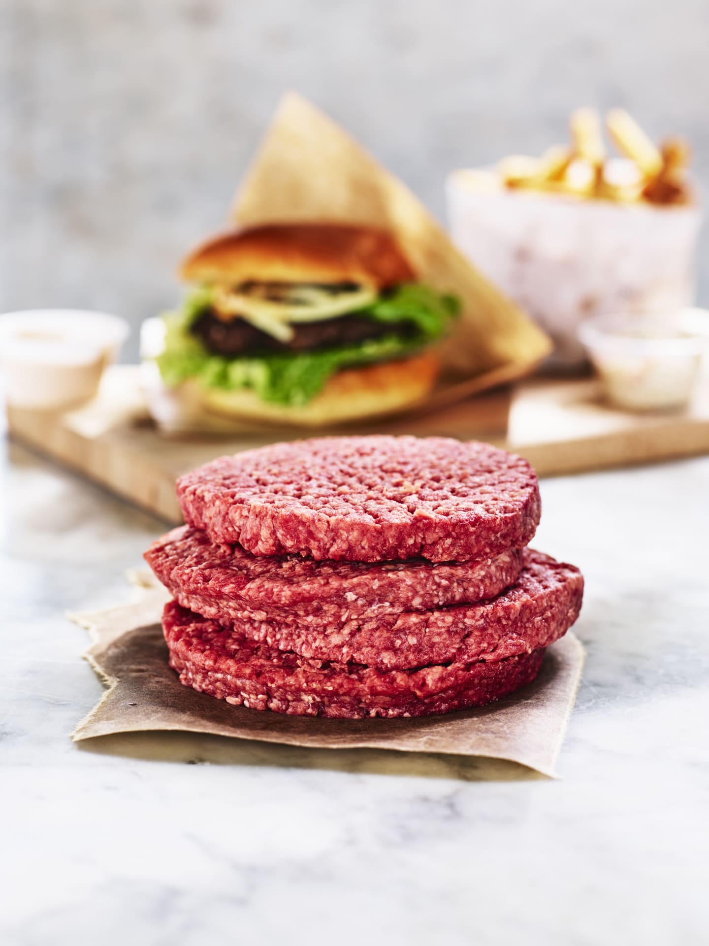 Hamburgare högrev gourmet 7,68kg - Bild 1 av 2