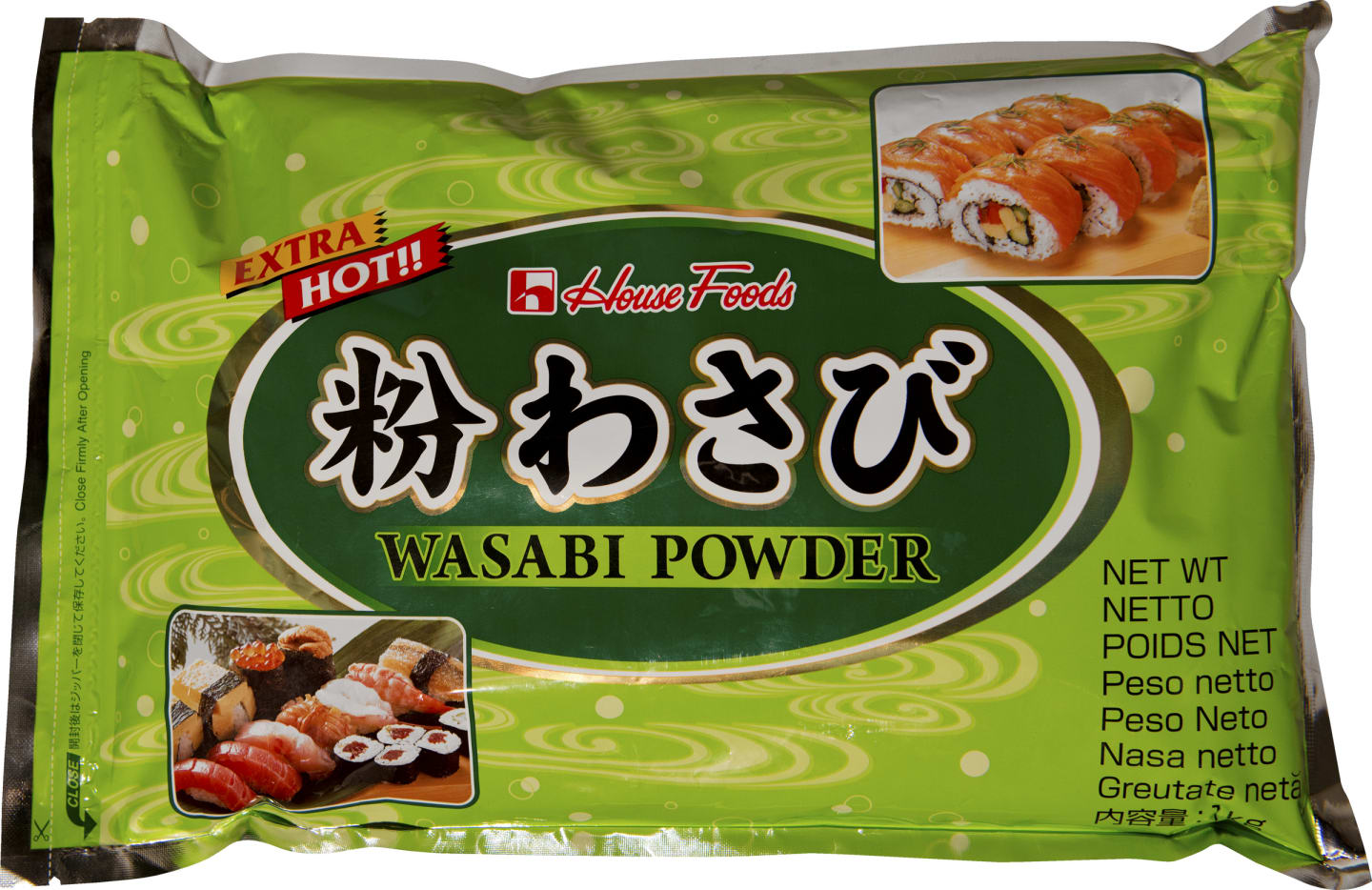 Wasabi grön pepparrot pulver 1kg