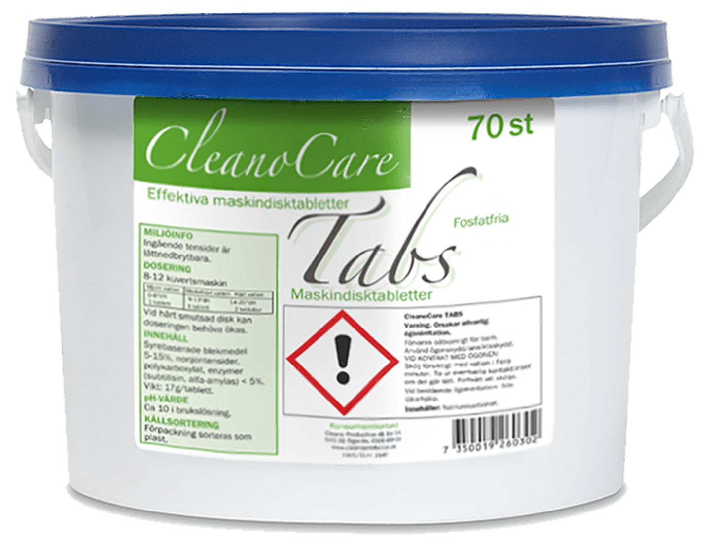 Diskmedelstabs Cleano Care 70st