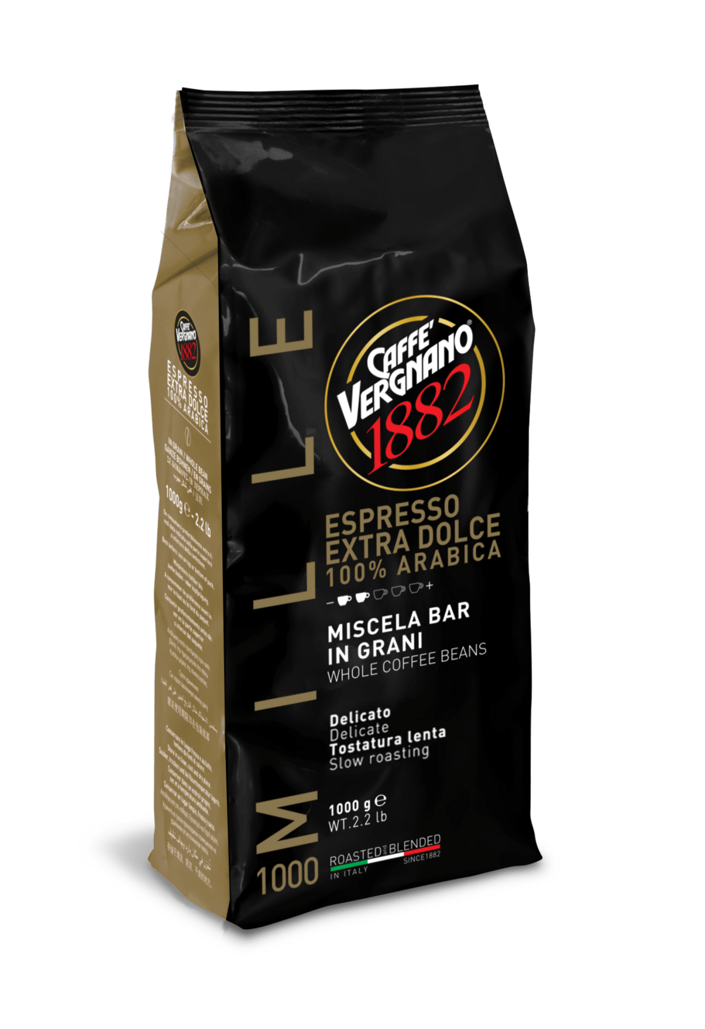 Kaffe Vergnano 100% Arabica hel böna 1kg - Bild 1 av 2