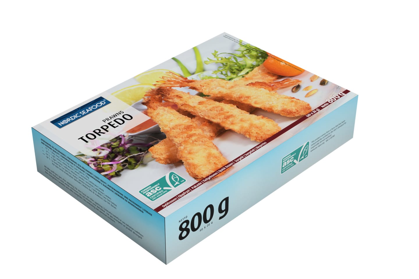 Vannameiräka crisp torpedostyle ASC 800g - Bild 1 av 3