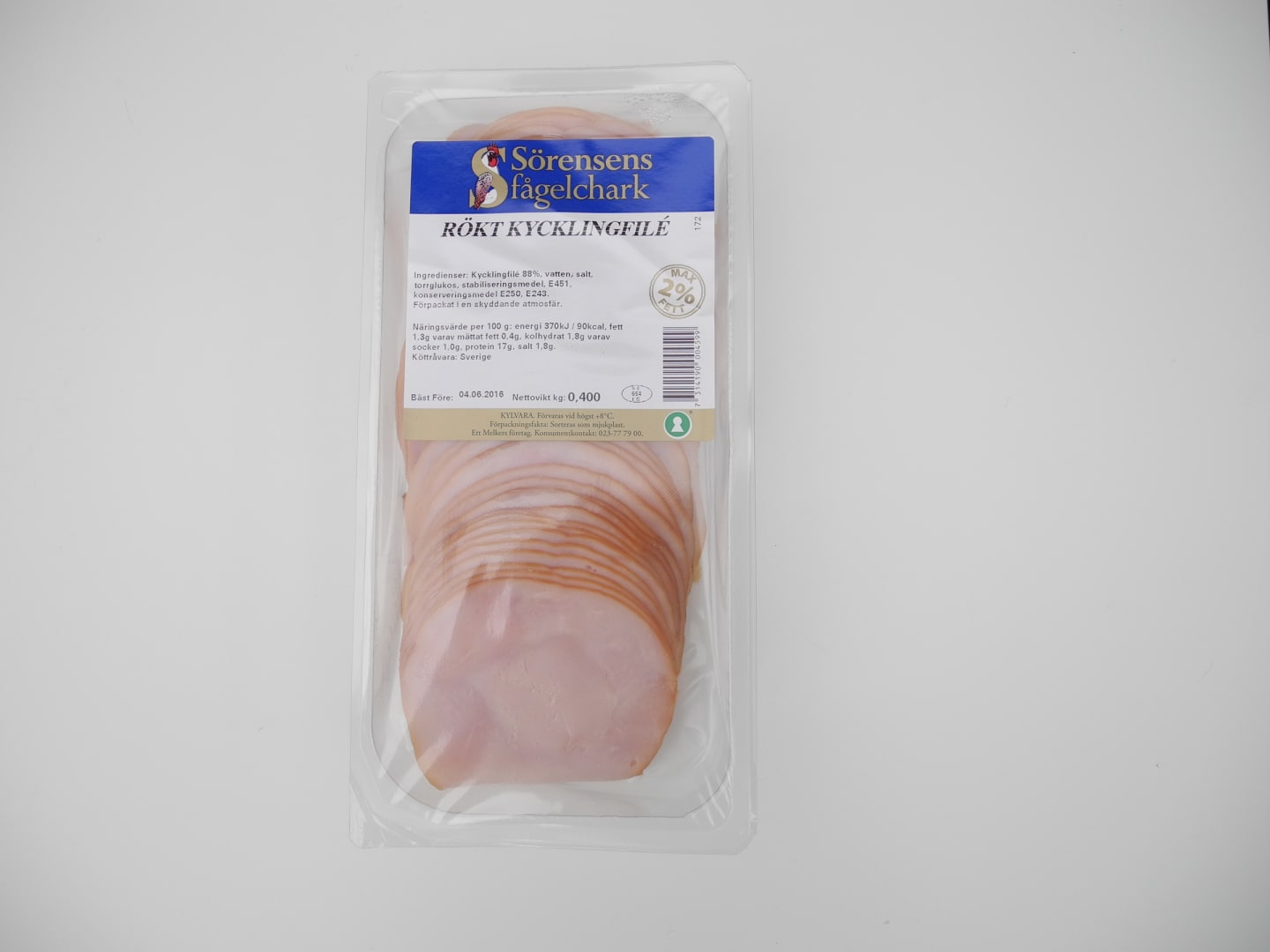 Kycklingfilé rökt skivad 400g - Bild 1 av 3