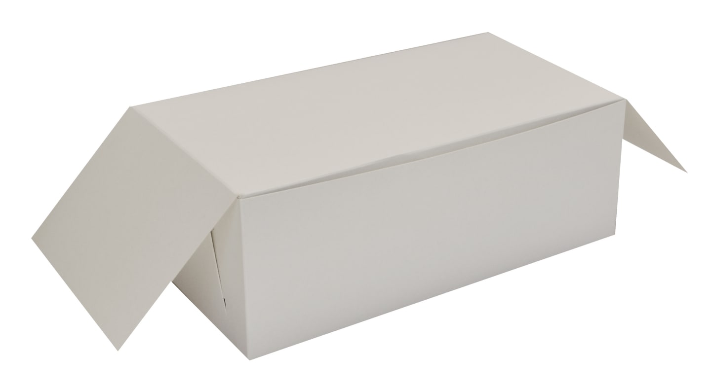 Bakelsekartong vit m lock 25x14x12 250st