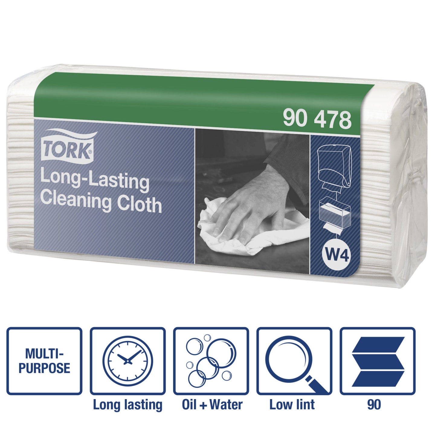Torkduk rengöring slitstark W4 90st