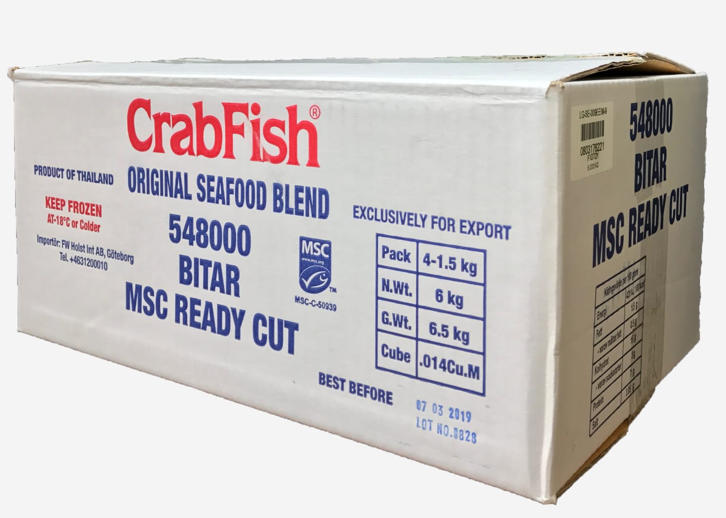 Crabfish Ready Cut salladsbit MSC 1,5kg - Bild 1 av 3