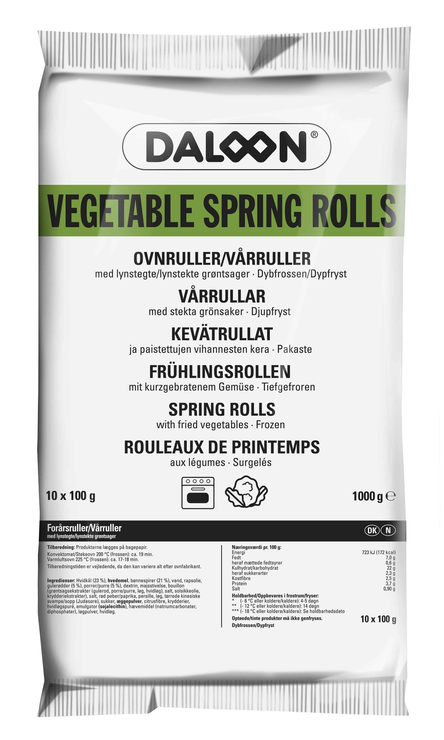 Vårrulle vegetarisk 10x100g - Bild 1 av 2
