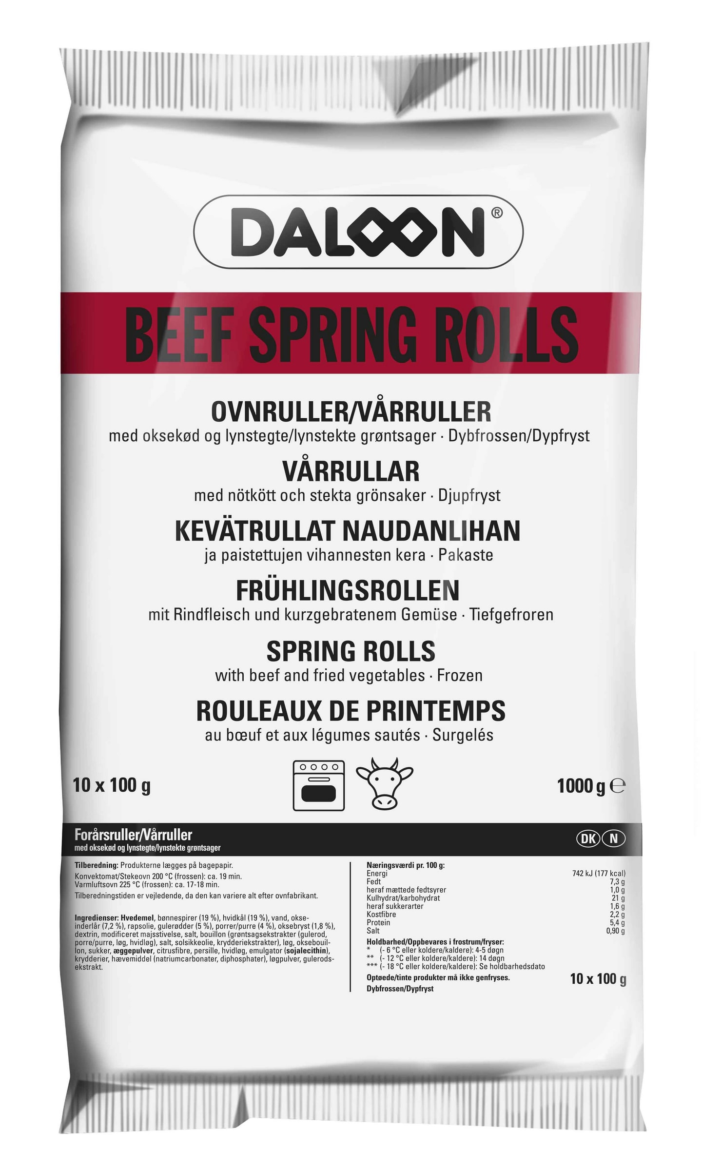 Vårrulle nötkött 10x100g - Bild 1 av 2