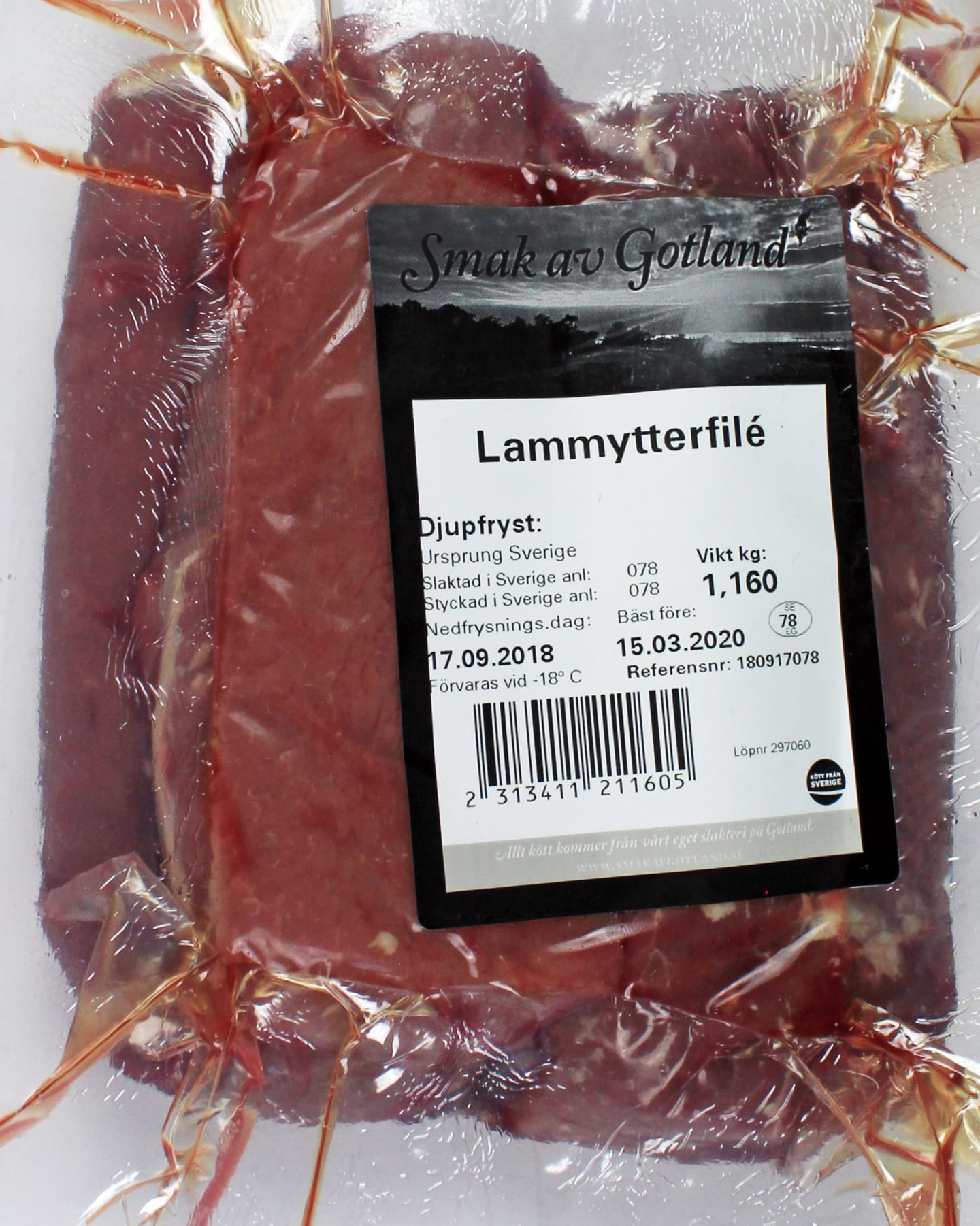 Lammytterfilé 1,25/5kg - Bild 1 av 3