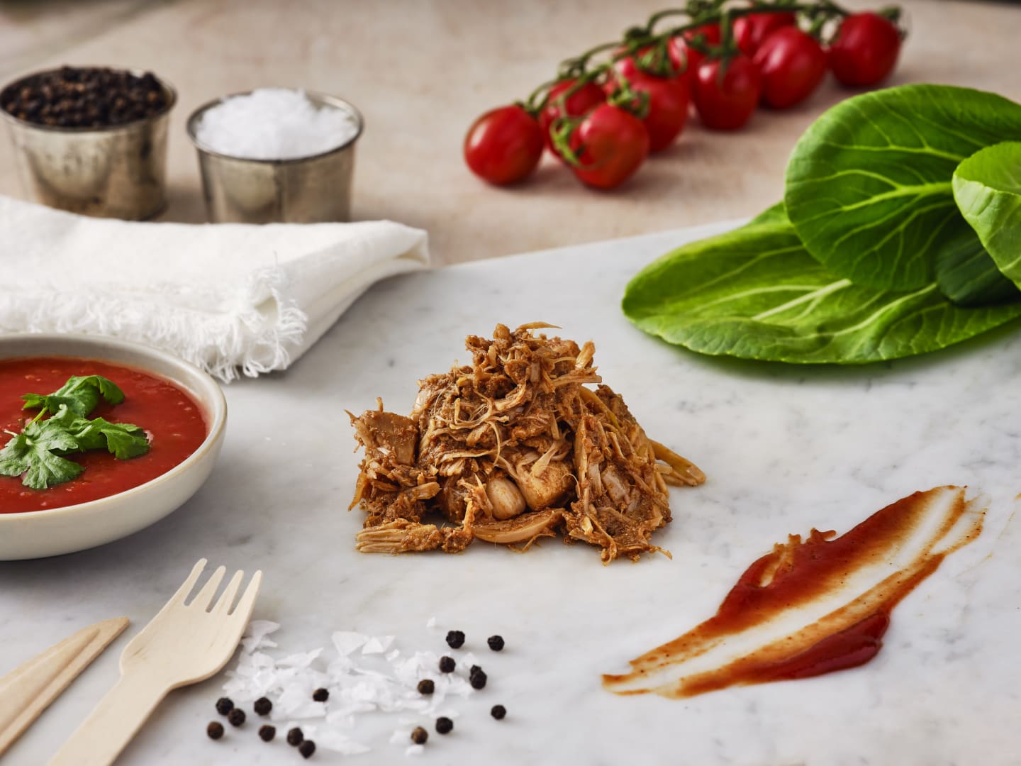 Vegansk Pulled Jackfruit BBQ 1kg - Bild 1 av 2