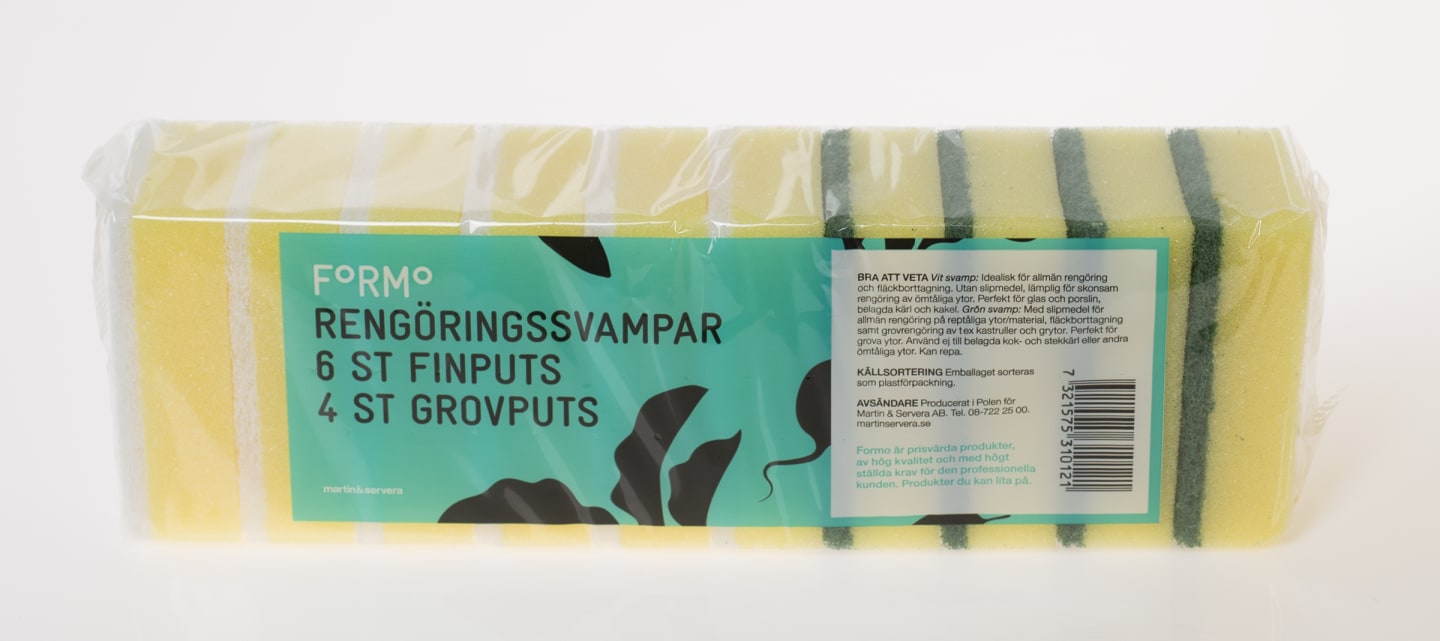 Disksvamp små 6gul/vit 4gul/gröna 10-pac - Bild 1 av 3