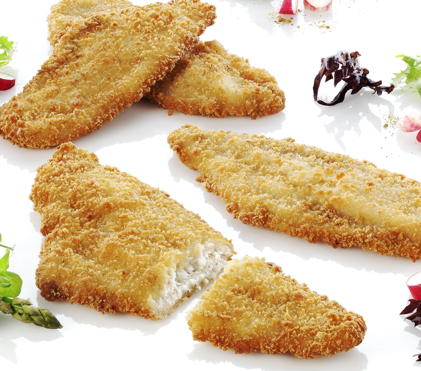 Flundrafilé panerad stekt 70-100g/5kg - Bild 1 av 3