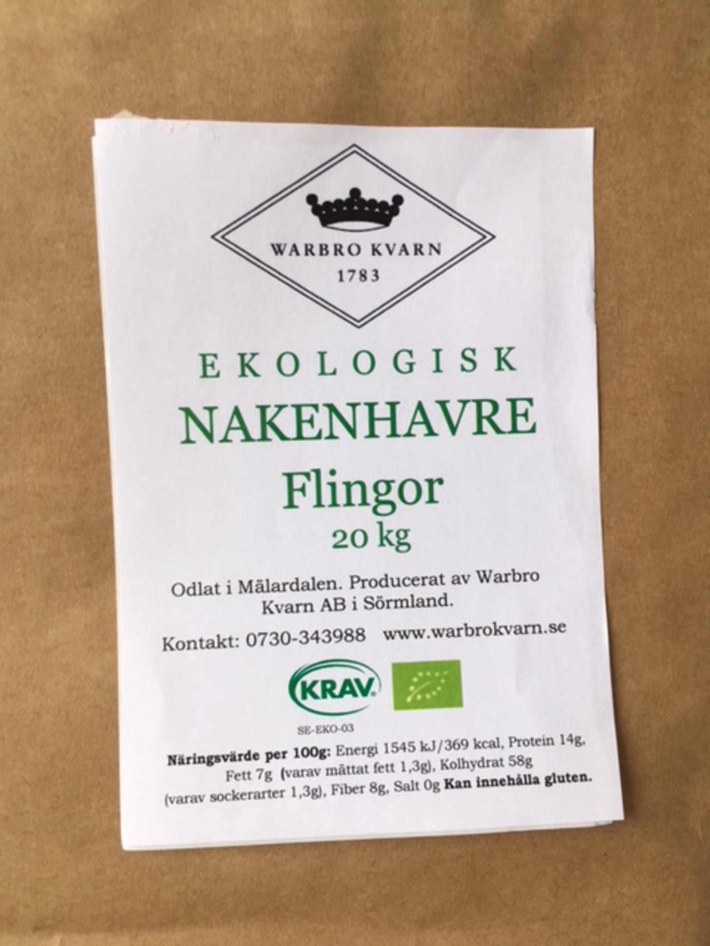 Nakenhavre flinga 20kg