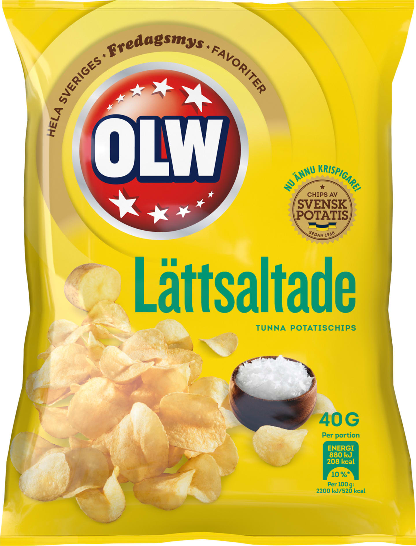 Chips lättsaltade 40g - Bild 1 av 1
