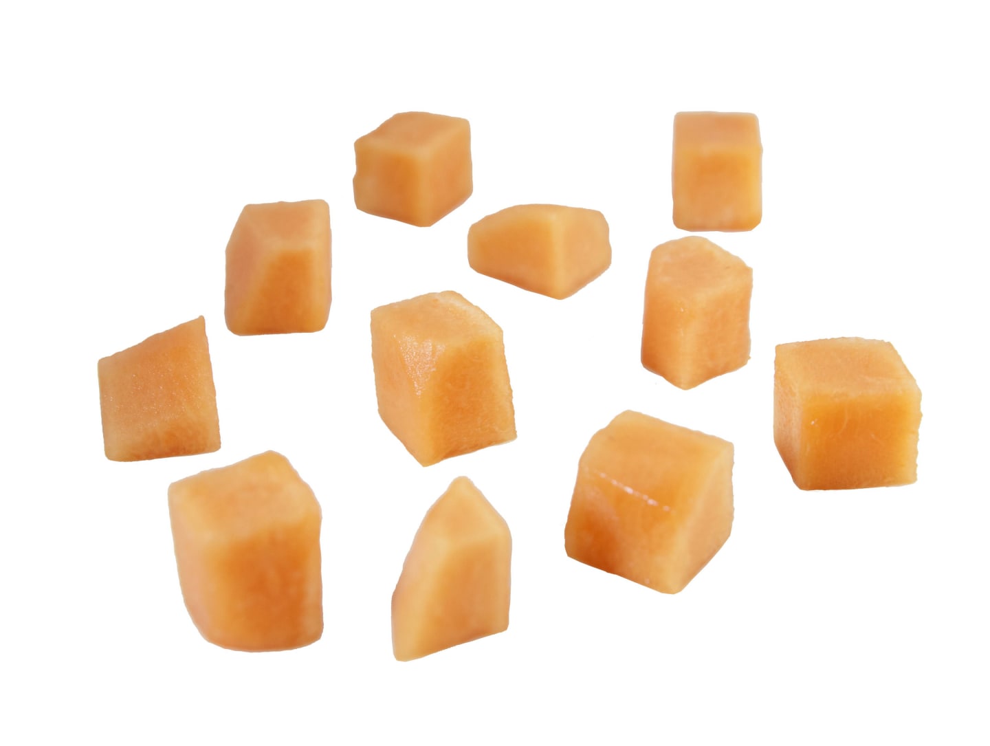 Melon orange tärnad 18x18mm 1kg
