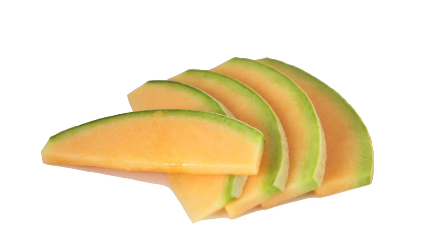 Melon orange skivad med skal 1kg
