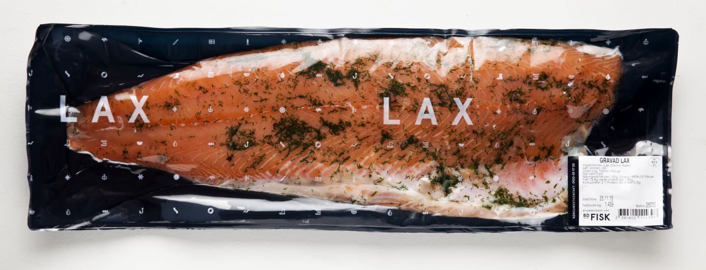 Lax gravad skivad 1,5-2,2kg - Bild 1 av 2