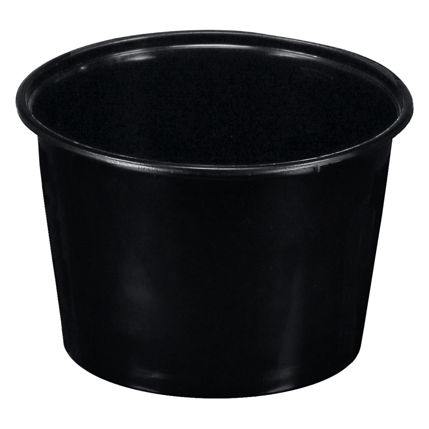 Mikroform rund svart 540ml 500st