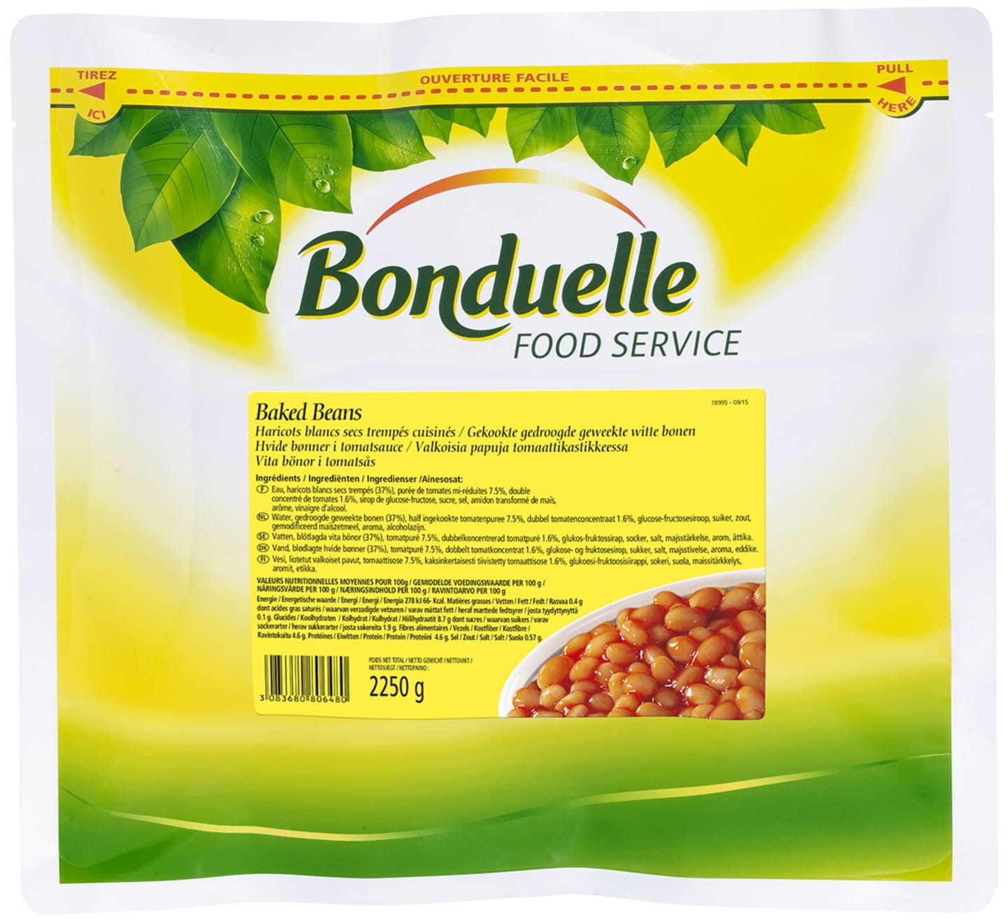 Vita bönor i tomatsås easybag 2,25kg