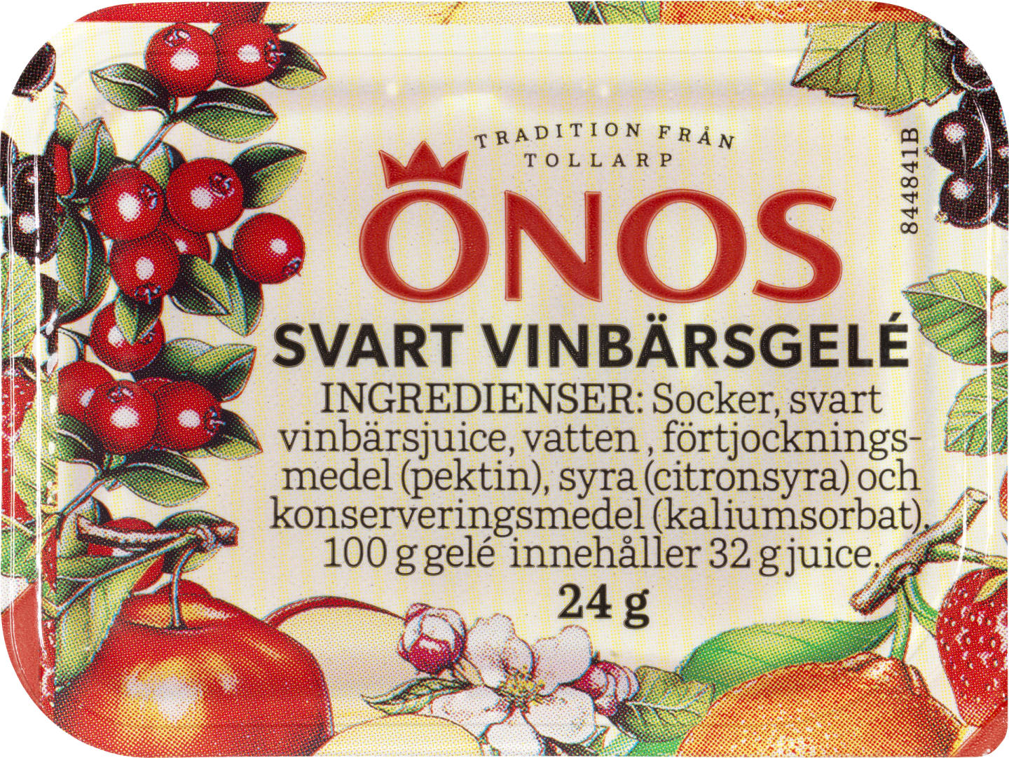 Svartvinbärsgelé portion 24g
