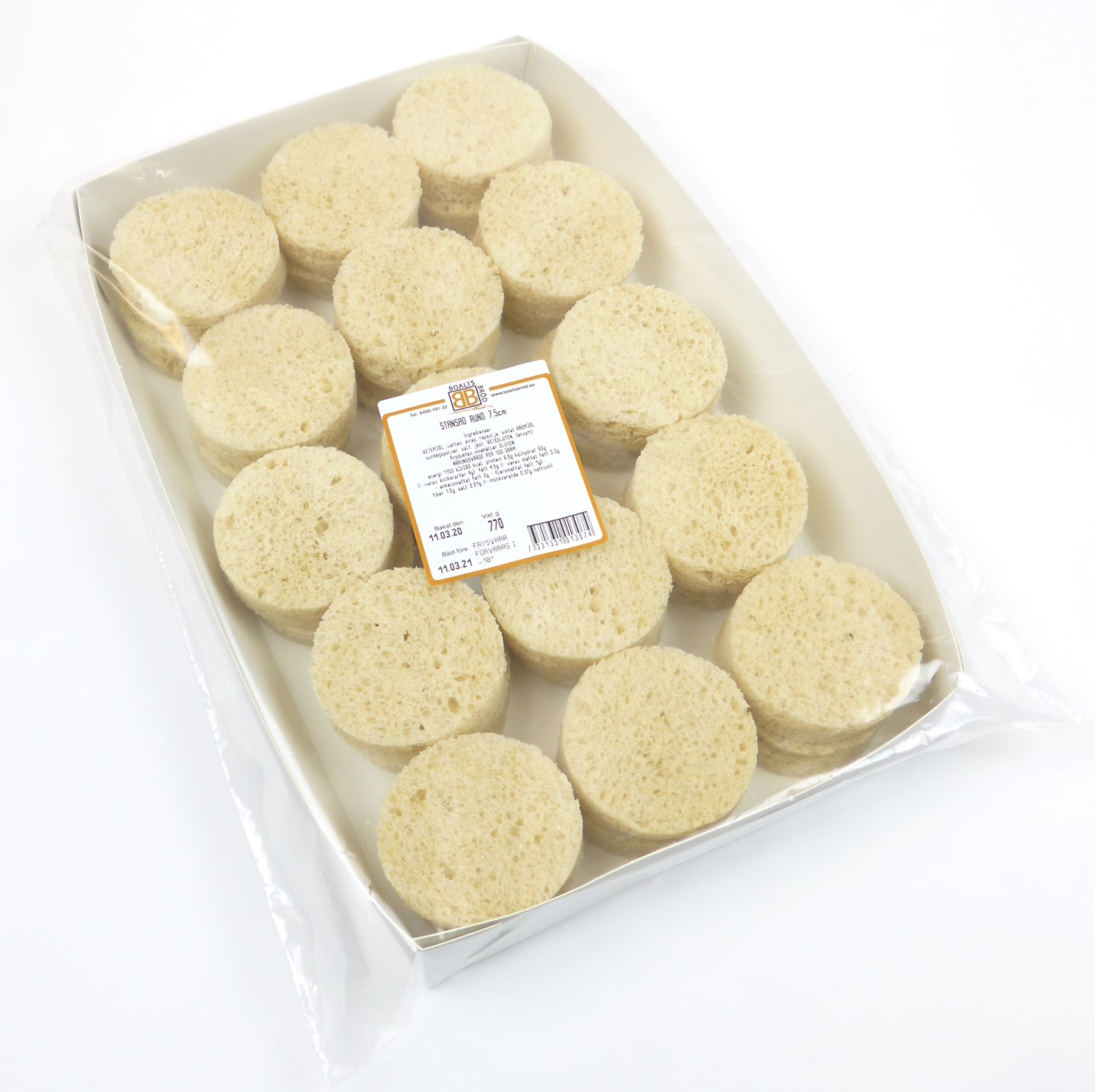 Smörgåstårt canape stans rund 7,5cm 770g - Bild 1 av 2