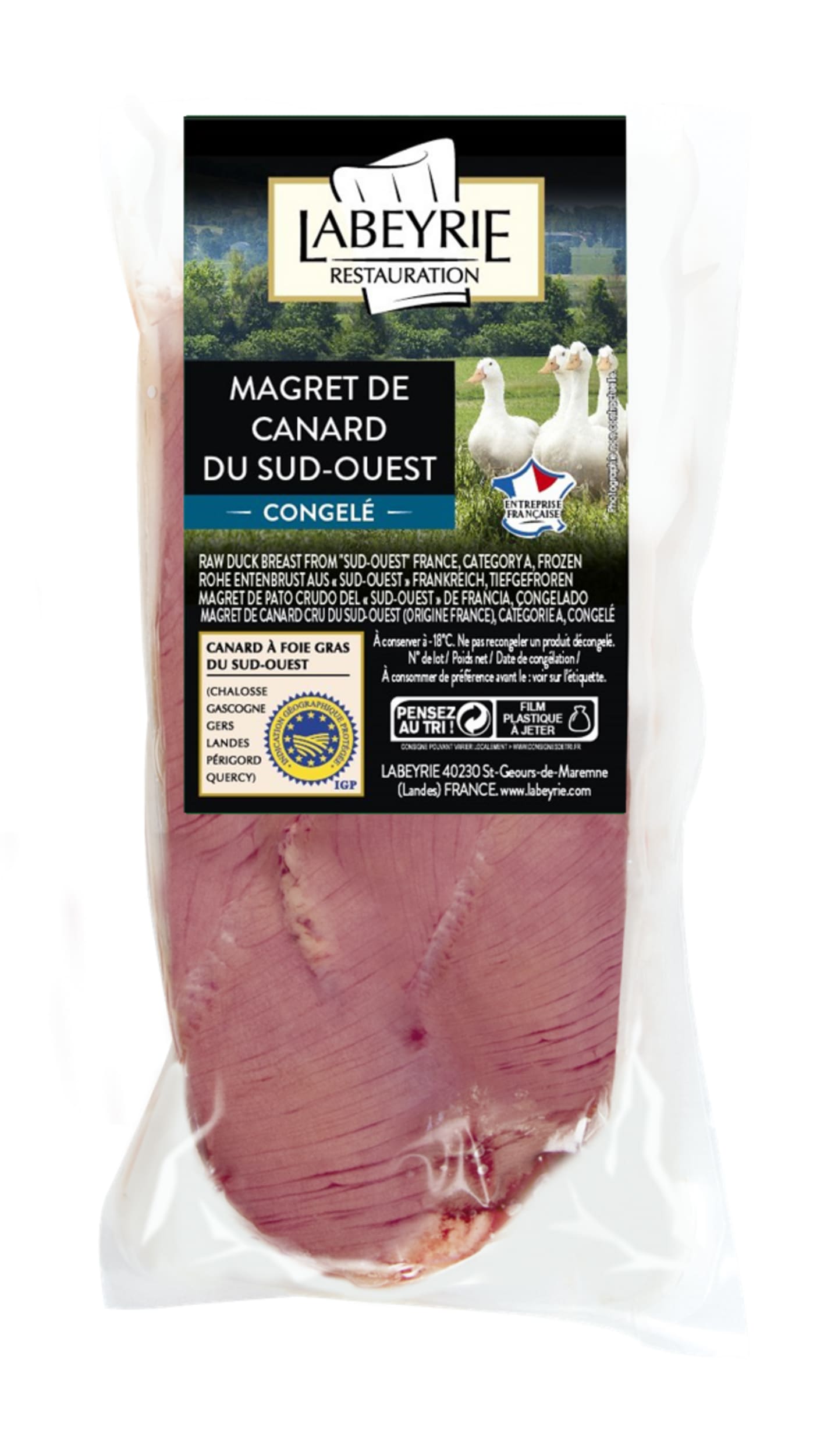 Ankbröst magret med skinn 325g/6,5kg