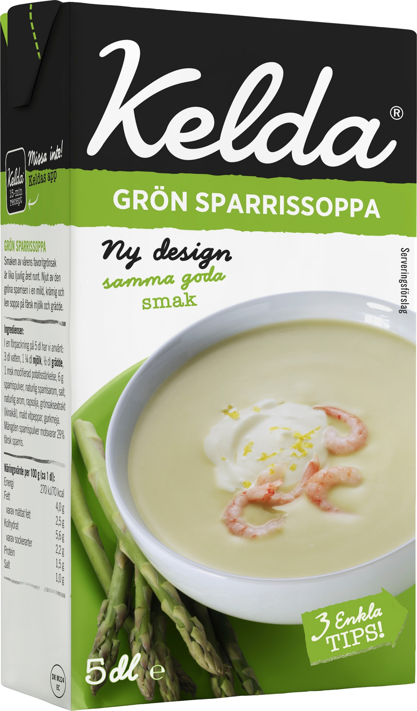 Grön sparrissoppa 500ml