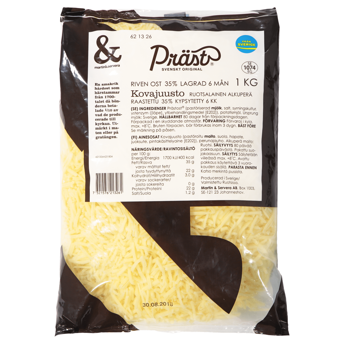 Prästost riven 6mån 1kg - Bild 1 av 2