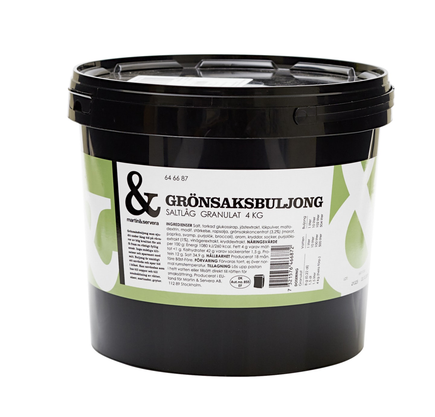 Grönsaksbuljong lågsalt 0,3% 4kg