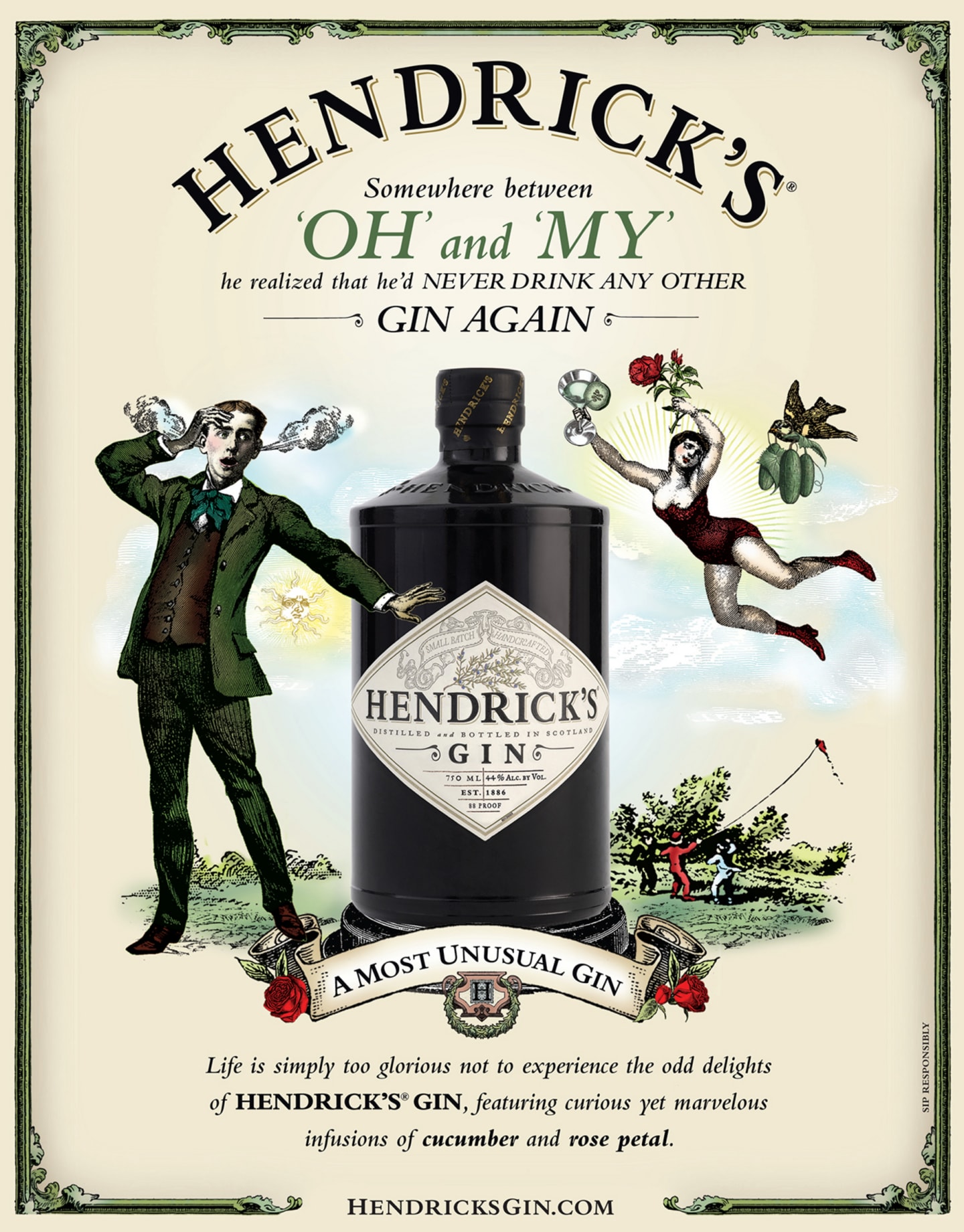 Hendricks Gin 70cl - Bild 1 av 2