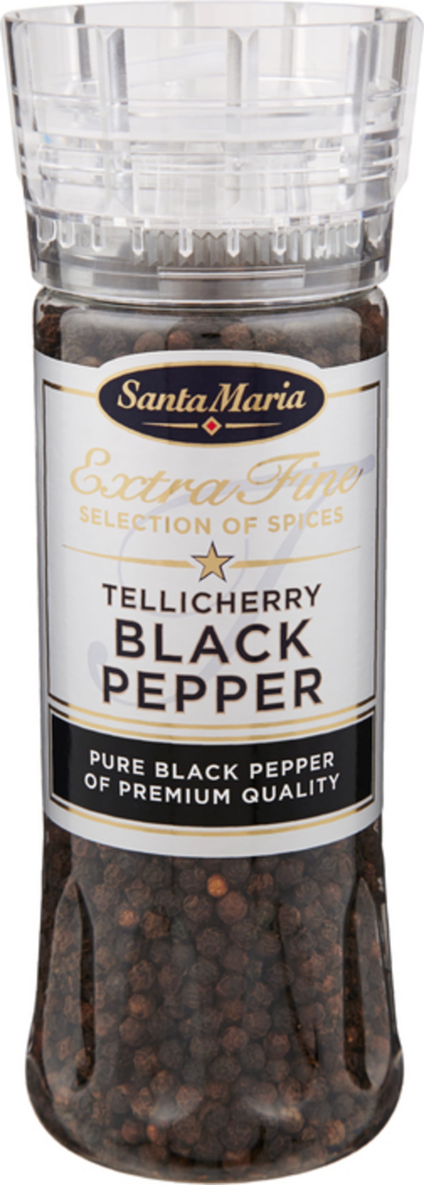 Tellicherry Black Pepper kvarn 210g