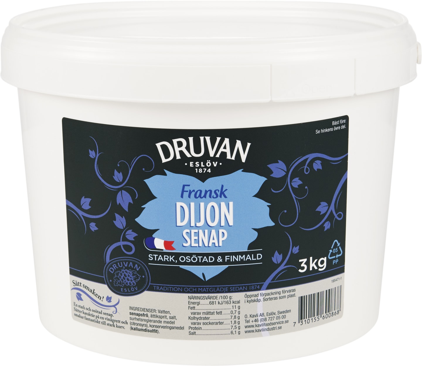 Dijonsenap 3kg
