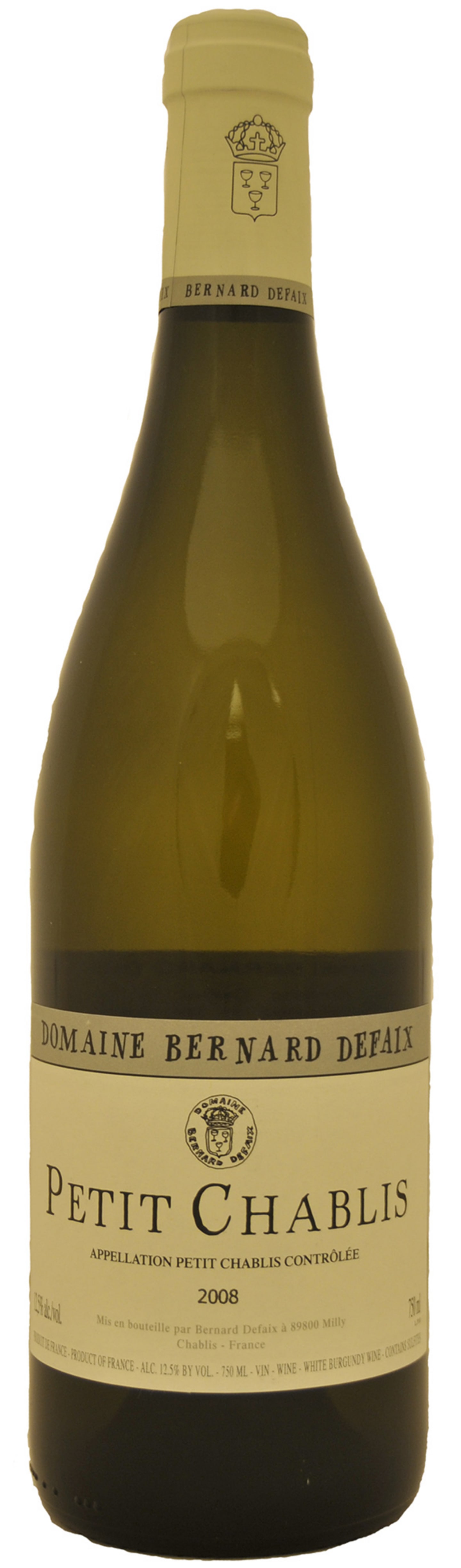 Domaine Bernard Defaix Petit Chabl 75cl