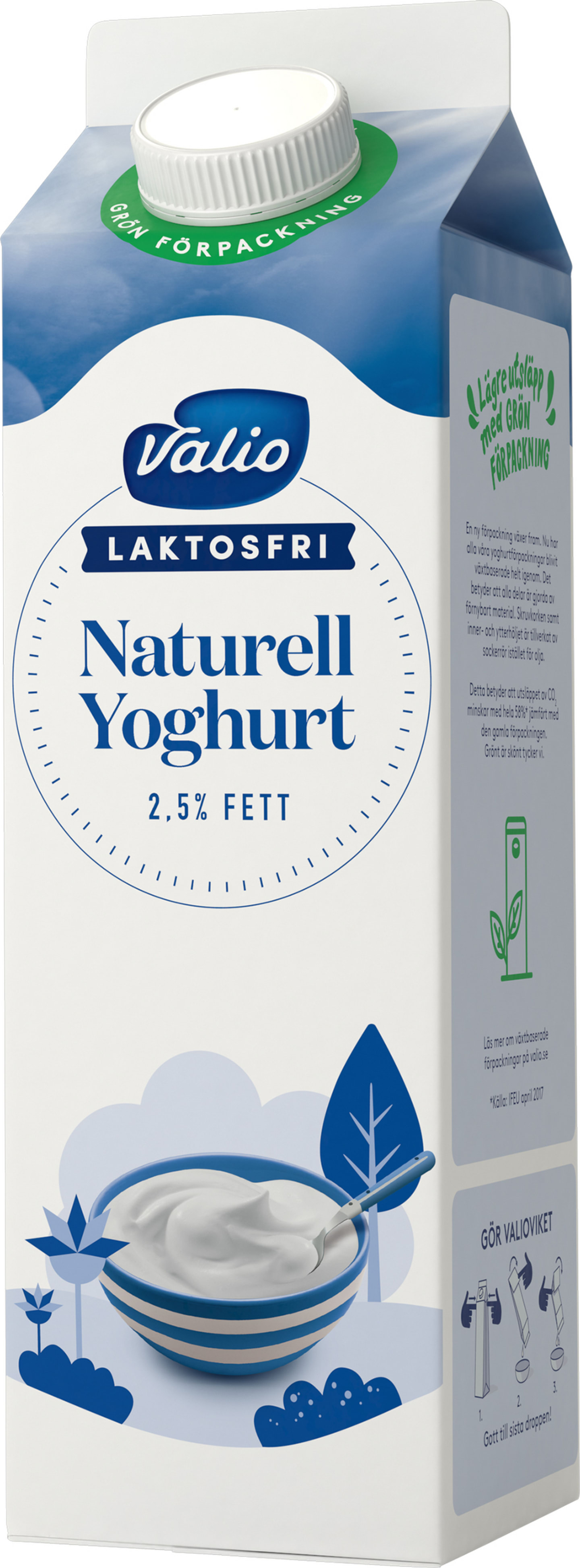 Yoghurt naturell laktosfri 1kg