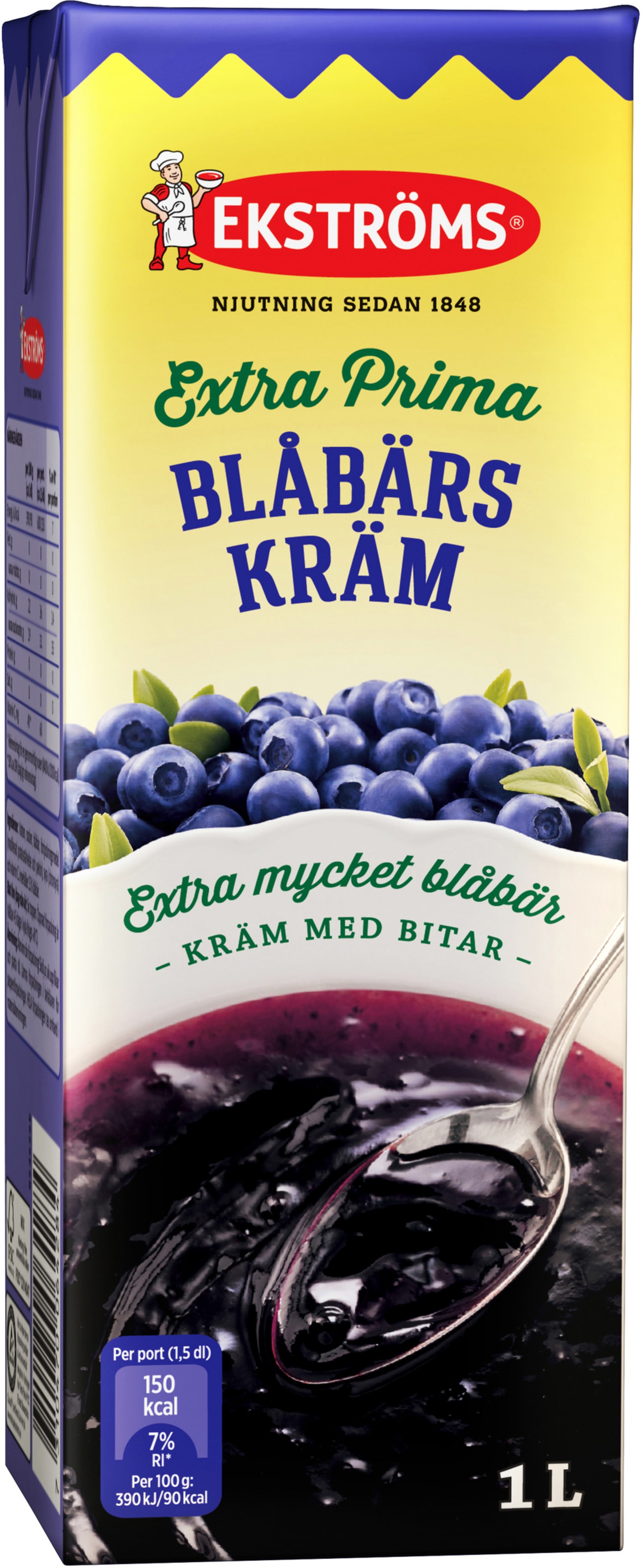 Blåbärskräm färdig 1L
