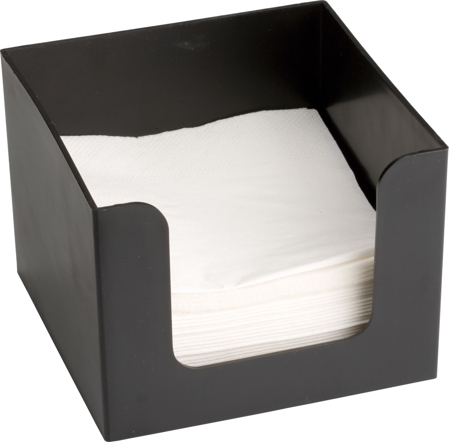 Servettställ svart ABS plast