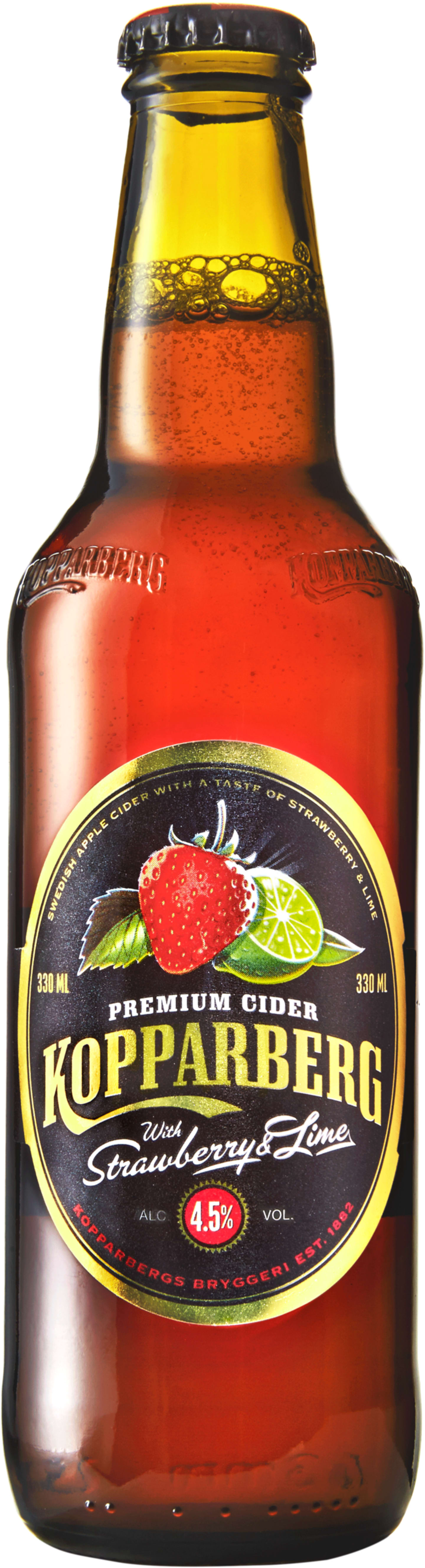 Kopparbergs Cider Jordgubb Lime 33cl
