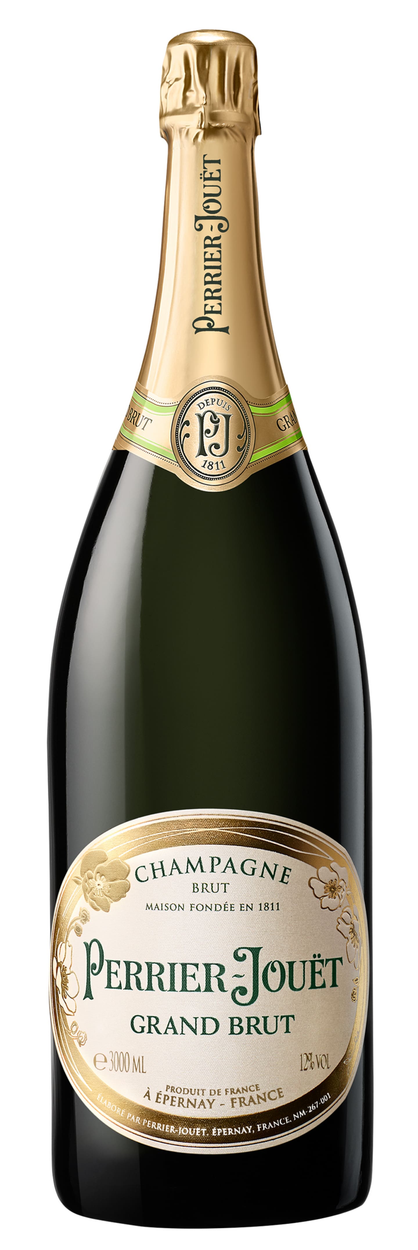 Perrier Jouet Grand Brut 3L - Mousserande vin | Martin & Servera