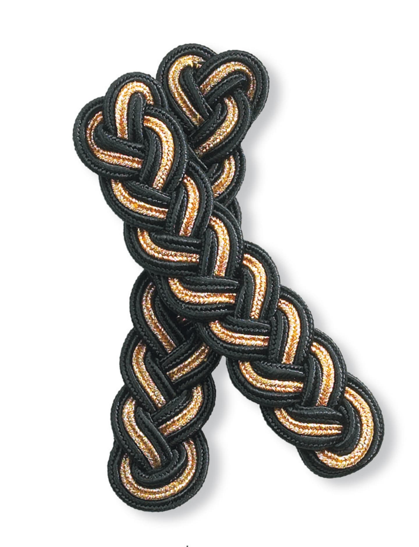 Axelklaffar svart/guld 1101