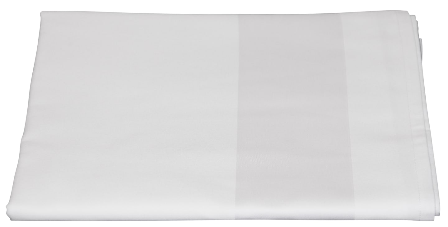 Duk satinrand vit 90x90cm