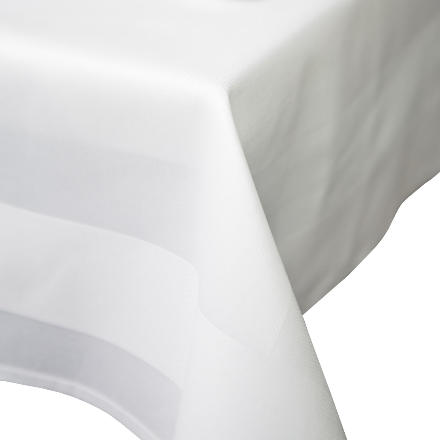 Duk satinrand vit 130x280cm