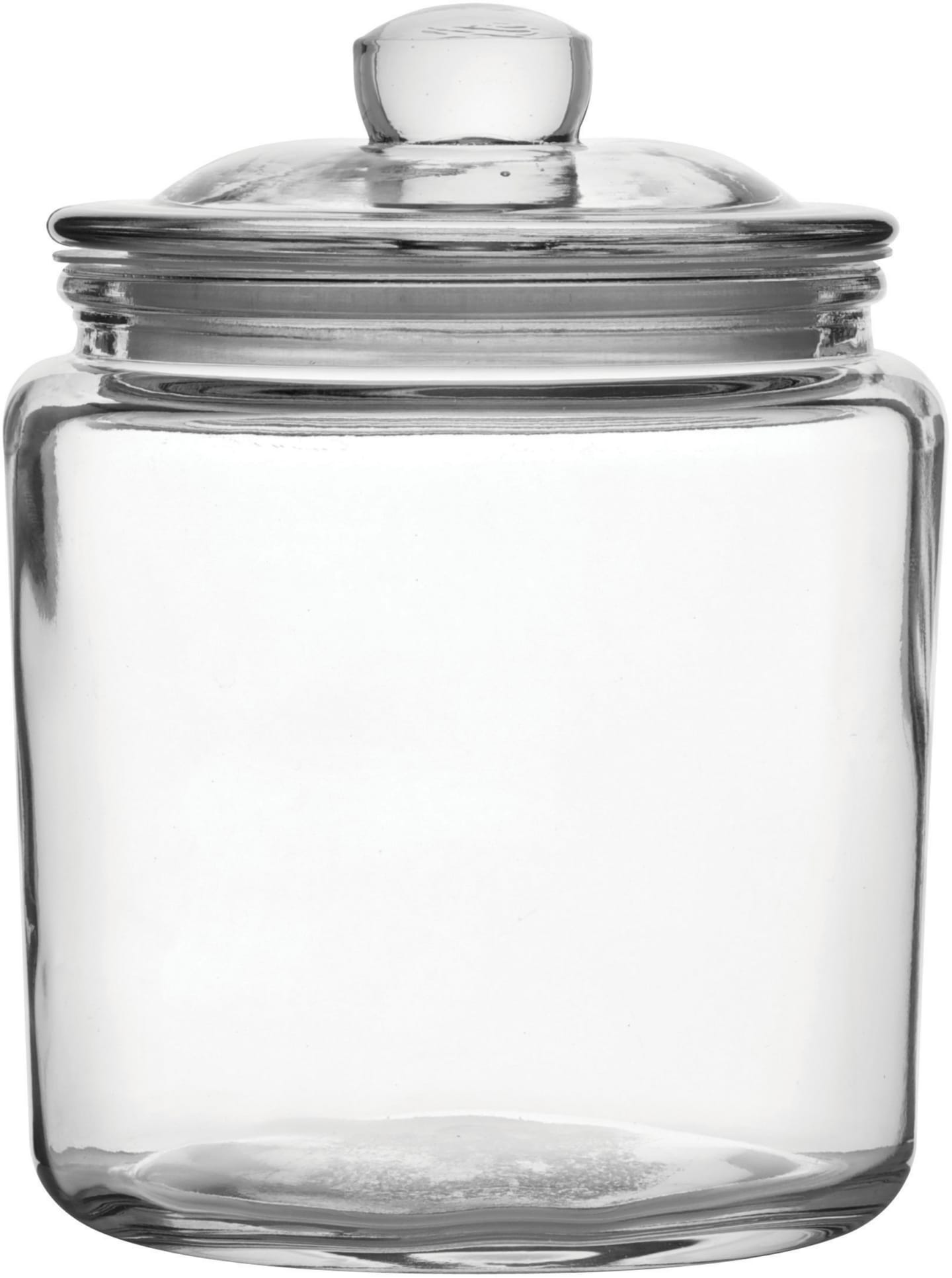 Glasburk med lock 0,9L