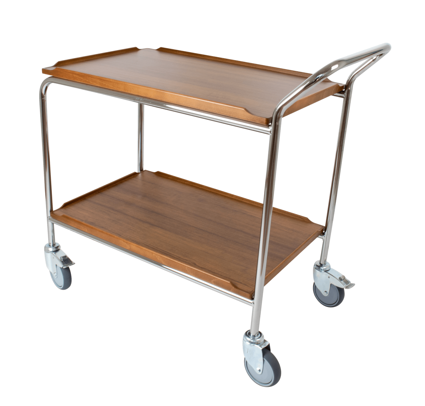 Bordsvagn teak 2 hyllplan 900x550mm