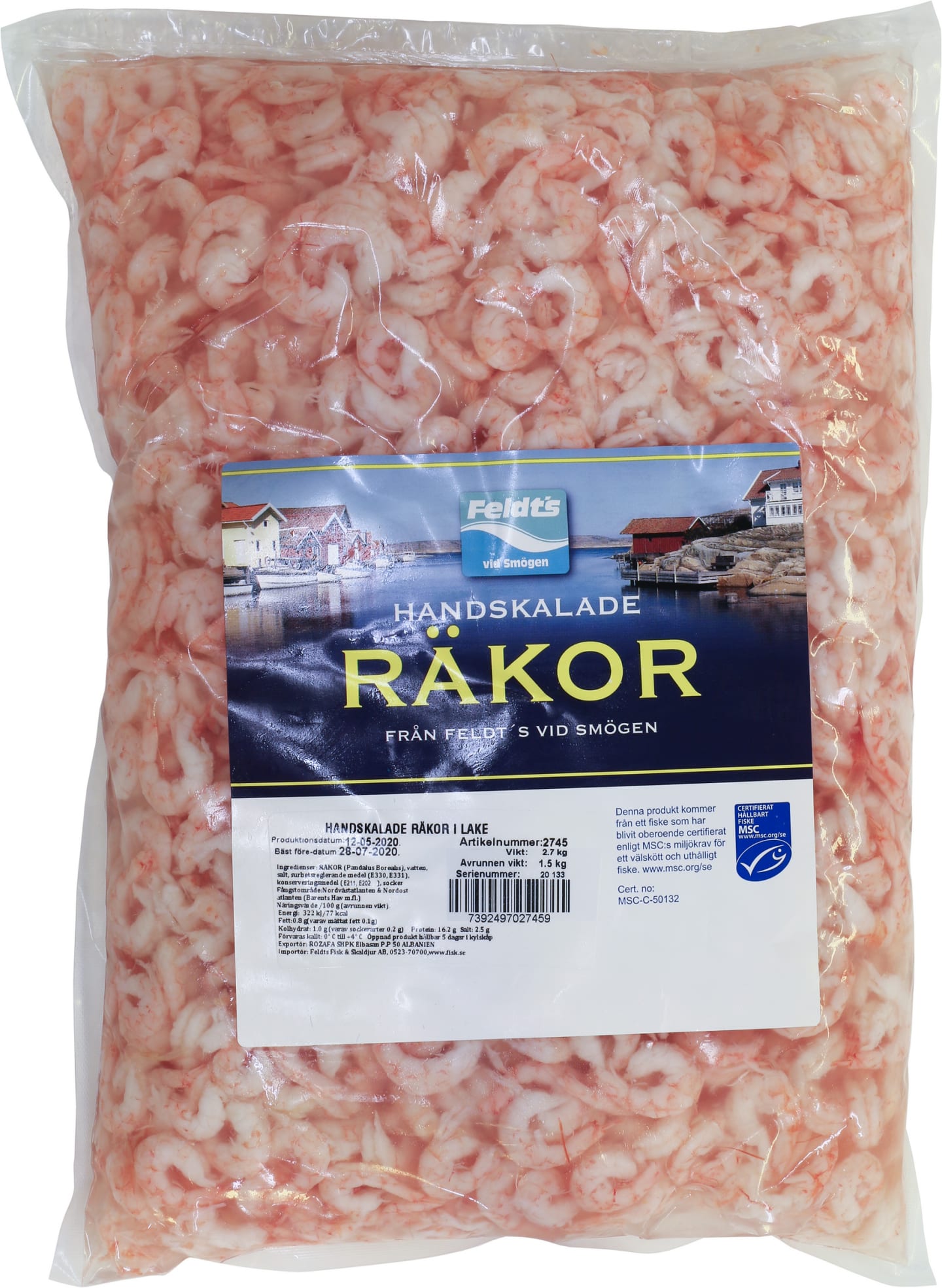 Räka i Lake handskalad påse MSC 1,5kg - Bild 1 av 2