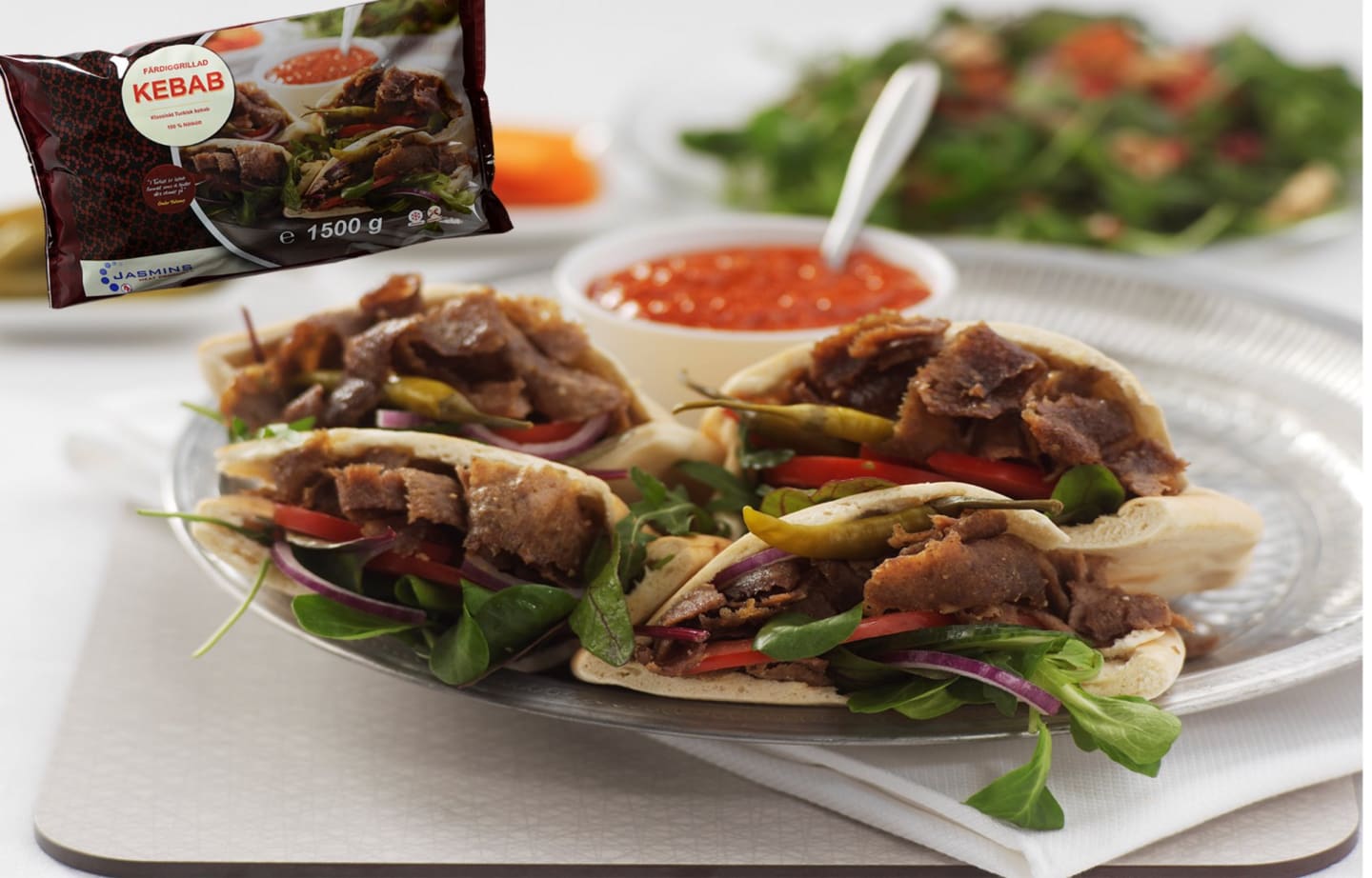 Kebab skivad grillad 1,5kg - Bild 1 av 2