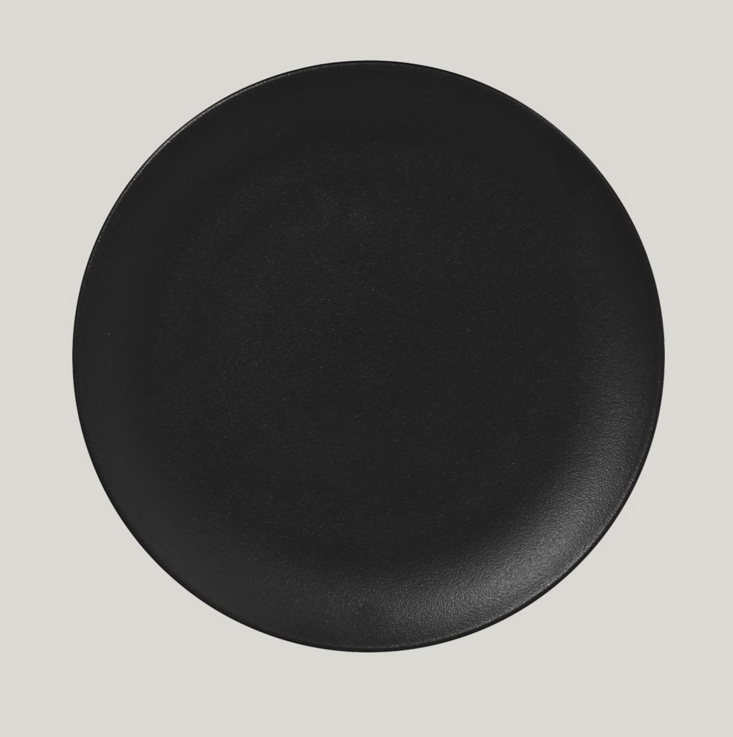 Neofusion Coupe tallrik svart flatD150mm