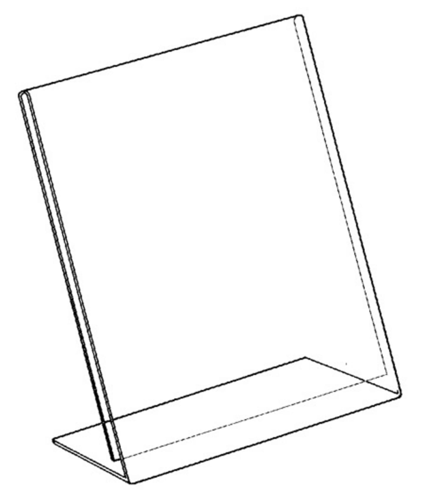 Bordsryttare plast lutande A4