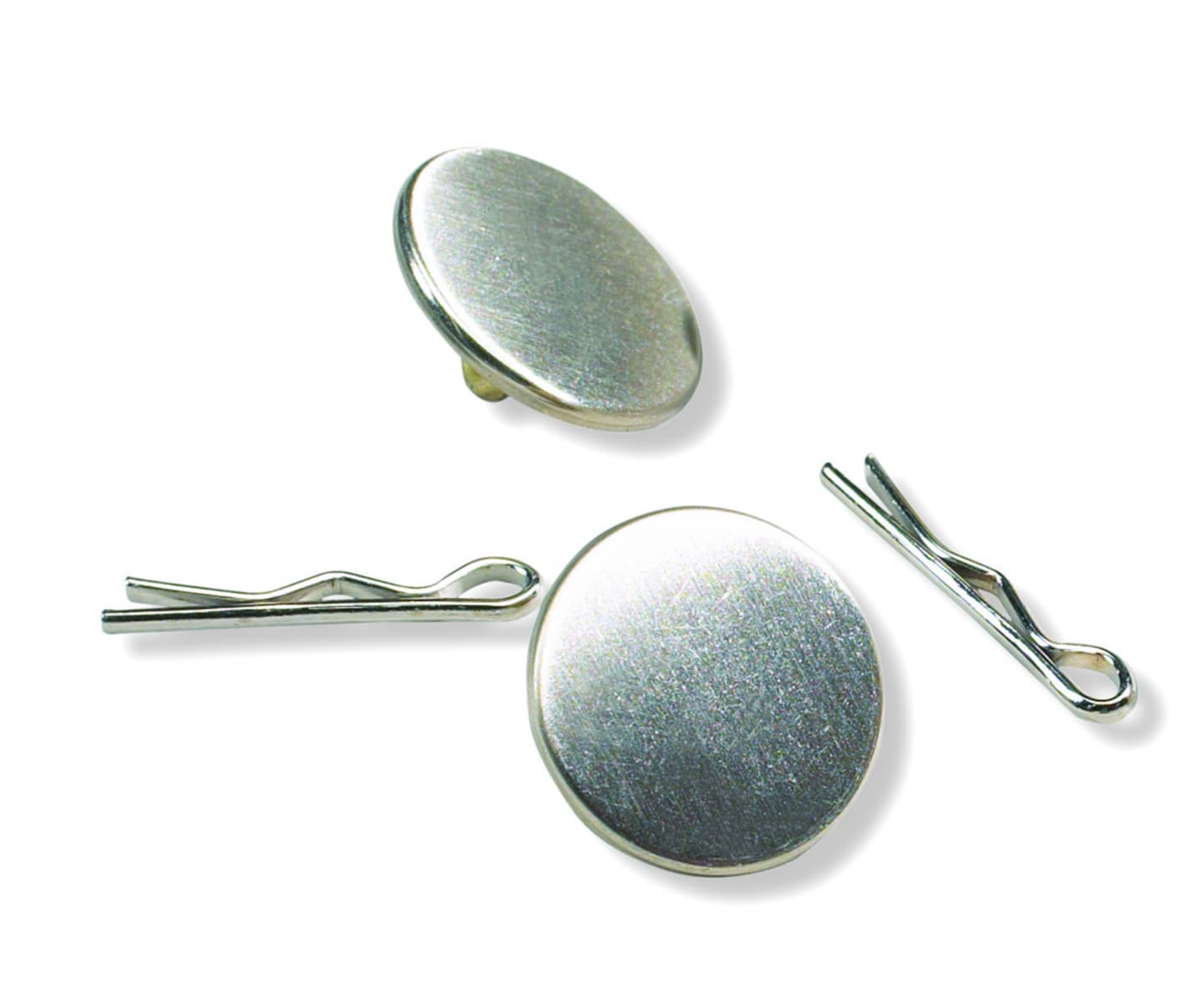 Metallknappar silver 1001 5-pack
